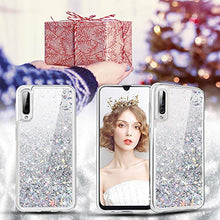Carica l'immagine nel visualizzatore di Gallery, wlooo Cover per Samsung Galaxy A50, Glitter Argento