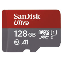 Carica l'immagine nel visualizzatore di Gallery, SanDisk Ultra Scheda di Memoria MicroSDXC da 128 GB e 128 GB, Rosso/Grigio