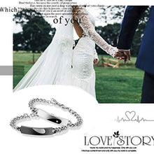 Carica l'immagine nel visualizzatore di Gallery, Flongo Coppia Bracciali Braccialetto Lui &amp; Lei, Ti Ho nel Cuore, - Ilgrandebazar