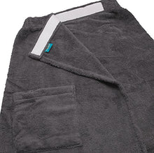 Carica l'immagine nel visualizzatore di Gallery, ZOLLNER Asciugamano da Sauna Donna, Grigio, Misura L/XL, Altri Grigio