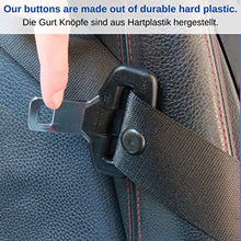 Carica l'immagine nel visualizzatore di Gallery, Set di 6 Bottoni Cintura Sicurezza Auto, Bottone Pressione, Compatibile...