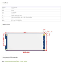 Carica l'immagine nel visualizzatore di Gallery, waveshare 2.9inch E-paper Module 296x128 Display - Ilgrandebazar