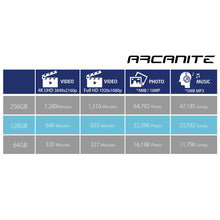 Carica l'immagine nel visualizzatore di Gallery, ARCANITE, 256 GB MicroSDXC scheda di memoria con adattatore - UHS-I 256 - Ilgrandebazar