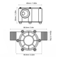 Carica l'immagine nel visualizzatore di Gallery, DC Water Turbine Generator 12V Acqua Generatore di DC...