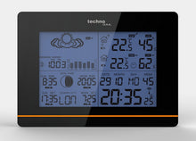 Carica l'immagine nel visualizzatore di Gallery, Technoline WS 6750 - Stazione meteorologica, nero con batterie - Ilgrandebazar
