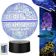 Carica l'immagine nel visualizzatore di Gallery, Lampada 3D Star Wars Regalo Perfetto, 16 Colori Dimmerabile Lamp Illusion... - Ilgrandebazar