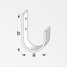 Carica l'immagine nel visualizzatore di Gallery, 2 x Ganci da Muro OrgaTech piatti 110 x 70 mm 2 pezzi - 110 x 70 - Ilgrandebazar