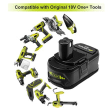 Carica l'immagine nel visualizzatore di Gallery, Powayup RB18L50 18V 5.0Ah Li-ion Batteria Sostituzione per Ryobi ONE+