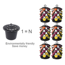 Carica l'immagine nel visualizzatore di Gallery, Lictin Capsule per Caffè Ricaricabili Nespresso, 6 Tazze +2 Nero - Ilgrandebazar