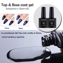 Carica l'immagine nel visualizzatore di Gallery, Coscelia kit 10pc semipermanenti per #10 colori+Top coat+Base coat+Matt - Ilgrandebazar