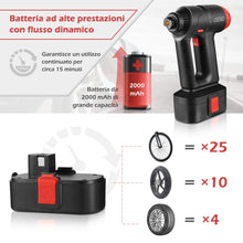 Carica l'immagine nel visualizzatore di Gallery, LOETAD Compressore Portatile per Auto 120 PSI 20L/Min Handheld - Ilgrandebazar