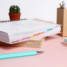 Carica l'immagine nel visualizzatore di Gallery, Paperchase - Quaderni Formato A5 con Divisori per Materie - Confezione da 10 - Ilgrandebazar