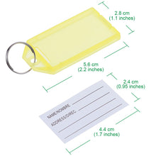 Carica l'immagine nel visualizzatore di Gallery, Lictin 70 PCS Portachiavi Targhette per Chiavi - Anelli Multicolore - Ilgrandebazar