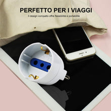 Carica l'immagine nel visualizzatore di Gallery, EXTRASTAR Set 4 Adattatori da Schuko a Spina presa- 4 Pezzi, Bianco - Ilgrandebazar