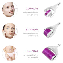 Carica l'immagine nel visualizzatore di Gallery, Dermaroller 3 in 1, ETEREAUTY 0.5mm Rullo Ago per la Derma Roller, bianco - Ilgrandebazar