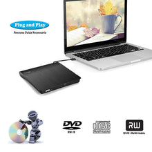 Carica l'immagine nel visualizzatore di Gallery, Masterizzatore DVD CD Externo, Cocopa Unità 3.5 x 2.6 x 0.3 inches, Black-G - Ilgrandebazar