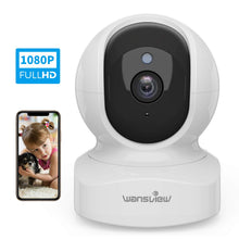 Carica l'immagine nel visualizzatore di Gallery, Telecamera di Sorveglianza WiFi, Wansview FHD 1080P Videocamera IP Bianco - Ilgrandebazar