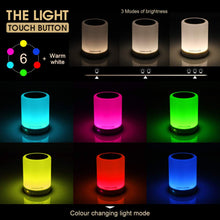 Carica l'immagine nel visualizzatore di Gallery, Lampada Altoparlante Bluetooth, ELEPOWSTAR da Comodino Touch Bianco - Ilgrandebazar