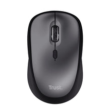 Carica l'immagine nel visualizzatore di Gallery, Trust Yvi+ Mouse Wireless Silenzioso con Design Sostenibile, 800-1600 DPI, per Mano Sinistra e Destra, Microricevitore USB, Mouse Senza Fili Compatto per PC, Computer, Laptop, Mac - Nero