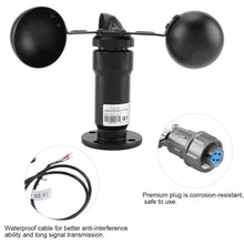 Carica l'immagine nel visualizzatore di Gallery, Anemometro con Sensore di Velocità del Vento Mumusuki 12.4cm / 4.88in, Nero - Ilgrandebazar