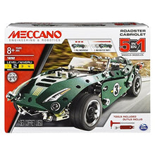 Carica l'immagine nel visualizzatore di Gallery, MECCANO by Erector 5 in 1 Roadster Pull Back Car Building Kit, STEM 175 pezzi - Ilgrandebazar
