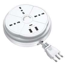 Carica l'immagine nel visualizzatore di Gallery, POWERADD Presa Multipla USB - Multipresa con 3 Prese 16cm*16cm*6cm, Bianca