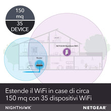 Carica l'immagine nel visualizzatore di Gallery, Netgear  EX7500 Nighthawk X4S Ripetitore WiFi AC Mesh, 2200 Mbps, Bianco