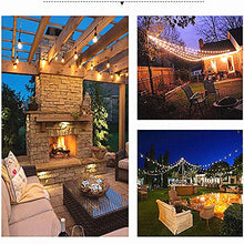 Carica l'immagine nel visualizzatore di Gallery, Svater Catena Luminosa Lampadina Commerciale S14 2x15M Luci a Stringa Eu&amp;uk - Ilgrandebazar