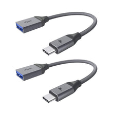 Carica l'immagine nel visualizzatore di Gallery, RAMPOW Adattatore USB C 3.0 [OTG - 2 Pezzi] Cavo Tipo C a A,... - Ilgrandebazar