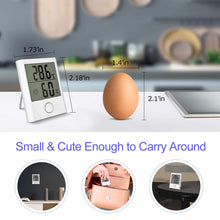 Carica l'immagine nel visualizzatore di Gallery, Comter Termometro Igrometro Digitale da Interno, Mini bianco - Ilgrandebazar