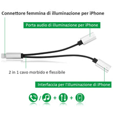 Carica l'immagine nel visualizzatore di Gallery, Rovtop 2 in 1 Adattatore Cuffie Ricarica, per 7/ 7Plus, 8/ 8Plus, X, può... - Ilgrandebazar