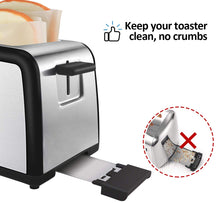 Carica l'immagine nel visualizzatore di Gallery, ilauke 12pz Sacchetti Toast Riutilizzabili Tostapane Antiaderente... - Ilgrandebazar