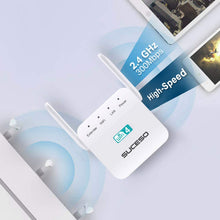 Carica l'immagine nel visualizzatore di Gallery, SUCESO Ripetitore Wifi Wireless WiFi Extender 300Mbps/2.4GHz,... - Ilgrandebazar