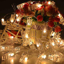 Carica l'immagine nel visualizzatore di Gallery, 20 Foto LED clip luci della stringa per appendere quadri e Bianco Caldo - Ilgrandebazar