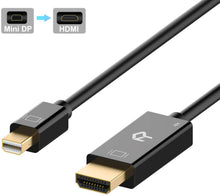 Carica l'immagine nel visualizzatore di Gallery, Rankie Cavo Mini Displayport (Mini DP) (Thunderbolt) su HDMI, 4K, 1,8m, Nero