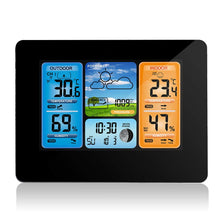 Carica l'immagine nel visualizzatore di Gallery, Houkiper Stazione Meteo Digitale con Previsioni del 16,5 * 6 * 13 cm, Black - Ilgrandebazar