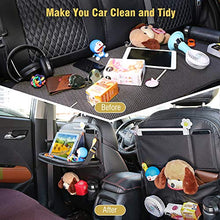 Carica l'immagine nel visualizzatore di Gallery, Tsumbay Proteggi Sedili Auto Bambini Organizer con Multi-tasca e Nero