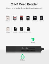 Carica l'immagine nel visualizzatore di Gallery, UGREEN USB 3.0 Lettore Schede SD TF Card Reader 5Gbps, Adattatori per schede... - Ilgrandebazar