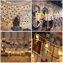 Carica l'immagine nel visualizzatore di Gallery, Tomshine Foto Clip Stringa di Luce 40 LED Alimentato a Batteria 5m/16.4 ft... - Ilgrandebazar