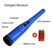 Carica l'immagine nel visualizzatore di Gallery, Pinpointer Portatile con Rilevatore di Metalli sonda per fondina Blu