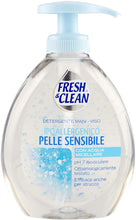 Carica l'immagine nel visualizzatore di Gallery, Fresh &amp; Clean Detergente Mani -Viso Ipoallergenico Pelle Sensibile 300 ml
