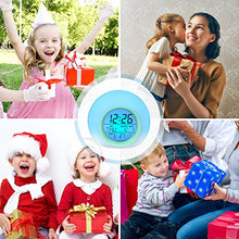 Carica l'immagine nel visualizzatore di Gallery, HAMSWAN Sveglia Digitale, per Bambini, con 7 Colori di Blu - Ilgrandebazar