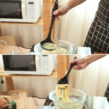 Carica l'immagine nel visualizzatore di Gallery, Newdora Set di Utensili da Cucina in Silicone, Resistente al Calore Nero