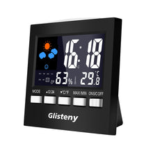 Carica l'immagine nel visualizzatore di Gallery, Termometro Igrometro Digitale, Glisteny Digitale Della Temperature e Black - Ilgrandebazar