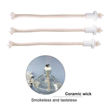 Carica l'immagine nel visualizzatore di Gallery, 7pcs Stoppini di Candela in Cotone con Torcia Ad Alcool Base In... - Ilgrandebazar