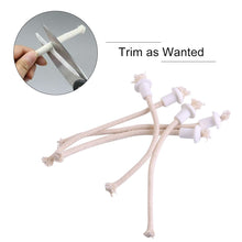 Carica l'immagine nel visualizzatore di Gallery, 7pcs Stoppini di Candela in Cotone con Torcia Ad Alcool Base In... - Ilgrandebazar
