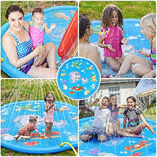 Carica l'immagine nel visualizzatore di Gallery, Funny House Tappetino Gioco d'Acqua, 170CM Splash Play Mat di Spruzzi...