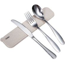Carica l'immagine nel visualizzatore di Gallery, Lictin Set Posate monoblocco in Acciaio Inossidabile da Beige - Ilgrandebazar