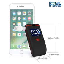 Carica l'immagine nel visualizzatore di Gallery, oasser Etilometro Portatile, Alcool Tester Digitale T1 con 4 Boccagli... - Ilgrandebazar