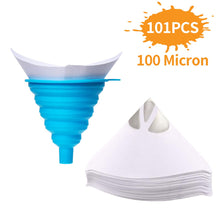 Carica l'immagine nel visualizzatore di Gallery, Jeteven Filtro per vernice 100 pezzi Imbuto monouso Con un pezzo Blue ，white - Ilgrandebazar